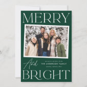 モダンスナップメリーショットと明るい写真 シーズンカード (正面)