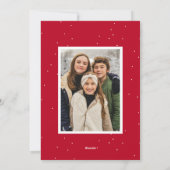 モダンスナップメリーショットと明るい2枚の写真 シーズンカード (裏面)