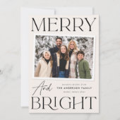 モダンスナップメリーショットと明るい2枚の写真 シーズンカード (正面)