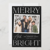 モダンスナップメリーショットと明るい2枚の写真 シーズンカード (正面)