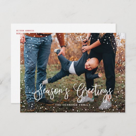 モダンスノースクリプト2写真 シーズンポストカード (正面/裏面)