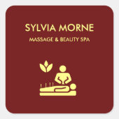 モダンスパイエローシルエット スクエアシール (正面)