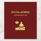 モダンスパイエローシルエット ワインラベル (シングルラベル)