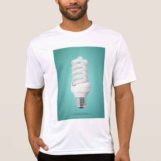モダンスパイラル省エネ電球 Tシャツ (正面)