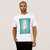 モダンスパイラル省エネ電球 Tシャツ (正面フル)