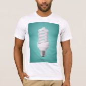 モダンスパイラル省エネ電球 Tシャツ (正面)