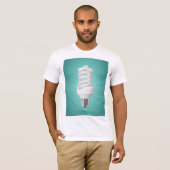 モダンスパイラル省エネ電球 Tシャツ (正面フル)