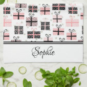 モダンスパーソナライズされた キッチンタオル (折り畳み)