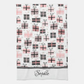 モダンスパーソナライズされた キッチンタオル (縦)