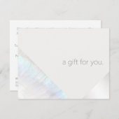 モダンスパ美しいサロンギフト券 サンキューカード (正面/裏面)