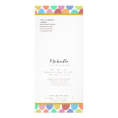 モダンスパ美しいサロン価格表サービス・メニュー ラックカード (裏面)