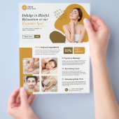 モダンスパ、美しい気に、美しいサロン チラシ (手)