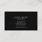 モダンスピリチュアルエレガントエネルギーヨガ 名刺 (裏面)