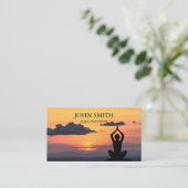 モダンスピリチュアルエレガントエネルギーヨガ 名刺 (スタンド正面)