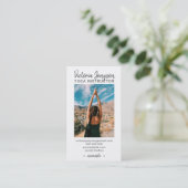 モダンスピリチュアル瞑想写真ヨガ 名刺 (スタンド正面)