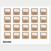 モダンスピーチバブル 不動産 ブラック スクエアシール (シート)