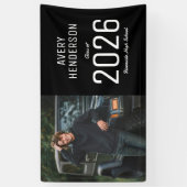 モダンスプリットフォト卒業式 横断幕 (縦)