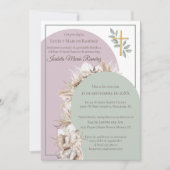 モダンスペインの洗礼 招待状 (正面)