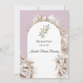 モダンスペインの洗礼 招待状 (裏面)