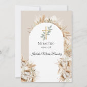 モダンスペインの洗礼 招待状 (裏面)