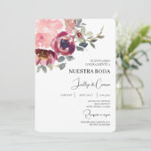 モダンスペインの結婚式招待状 招待状 (スタンド正面)