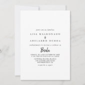 モダンスペインの結婚 招待状 (正面)