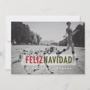 モダンスペインのHoliday Photo Card シーズンカード