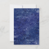 モダンスペースバースデーパーティー感謝カード サンキューカード (裏面)