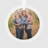 モダンスホリデーフォトクリスマス装飾品 オーナメント (裏面)