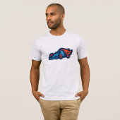 モダンスポーツカーデザイン Tシャツ (正面フル)