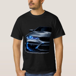モダンスポーツカーネオンヘッドライト グラフィックTシャツ Tシャツ