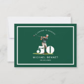 モダンスポーツゴルフ 50歳の誕生日 出欠カード (裏面)