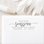 モダンスミニマルクリプト名差出人住所 ラベル (インサイチュ)