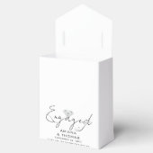 モダンスミニマルクリプト婚約パーティ フェイバーボックス (オープン)