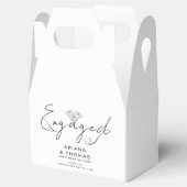 モダンスミニマルクリプト婚約パーティ フェイバーボックス (オープン)