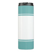 モダンスモノグラムのクリプトティール（緑がかった色） タンブラー (裏面)