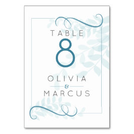 モダンスモーキーブルーティール（緑がかった色）アクティ淡い色のングブルー離れ テーブルナンバー