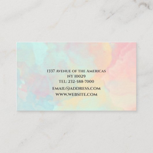 モダンスローエレガントガンカスタムで 名刺 (裏面)