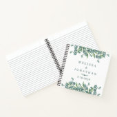 モダンズゲ結婚ストブックユーカリプトゥスグリーンリー ノートブック (内部)