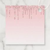 モダンズピ結婚ンクグリッタードリップ&ゴールデンリングや輪 フェイバータグ (裏面)