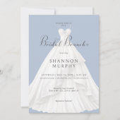 モダンズ結婚ドレスオンブルーブライダルブランチ 招待状 (正面)