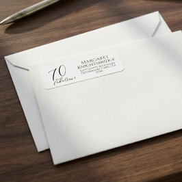 モダンセブンティ&ファビュラス 70歳の誕生日パーティー ラベル
