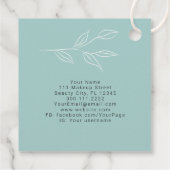 モダンセラピストスタイリストスパミニマリスト植物学 フェイバータグ (裏面)