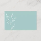 モダンセラピストスタイリストスパミニマリスト植物学 名刺 (裏面)