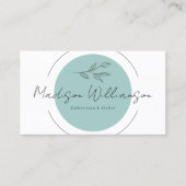 モダンセラピストスタイリストスパミニマリスト植物学 名刺 (正面)