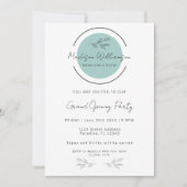 モダンセラピストスタイリストスパミニマリスト植物学 招待状 (正面)