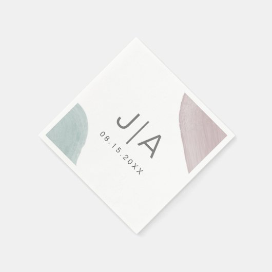 モダンセレニティ | モノグラムペーパーナプキン スタンダードカクテルナプキン (角)