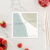 モダンセレニティ | モノグラムペーパーナプキン スタンダードカクテルナプキン (インサイチュ)