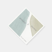 モダンセレニティ | モノグラムペーパーナプキン スタンダードカクテルナプキン (角)