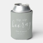 モダンセージのSip Sip Hooray ウェディングファーバー 缶クーラー (缶正面)